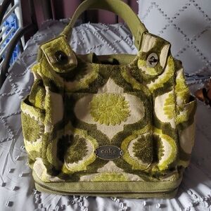 Cake Women's Olive Green Floral Diaper Bag